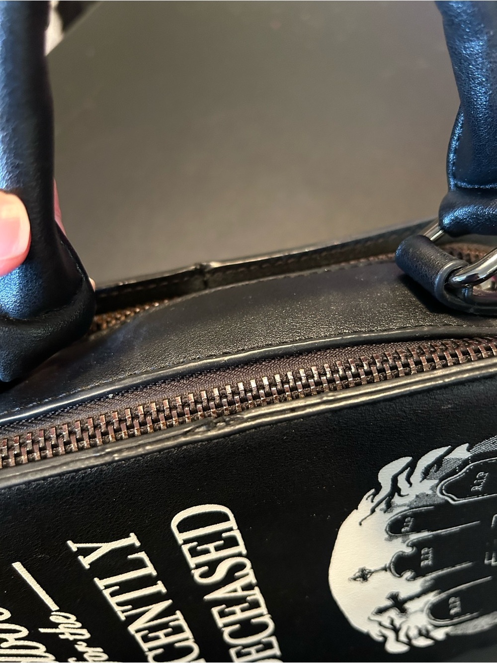 Killstar Black 'Handbook for the Recently Deceased' Book-Style Handbag - Picture 2 of 9